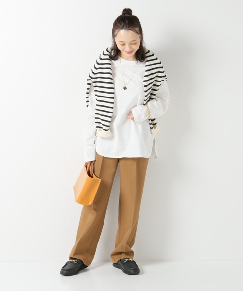 JOURNAL STANDARD relume（ジャーナルスタンダード　レリューム）の「■《追加4》USAコットンロングラウンドプルオーバー（Tシャツ/カットソー・レディース・ホワイト・FREE）」の8枚目の写真