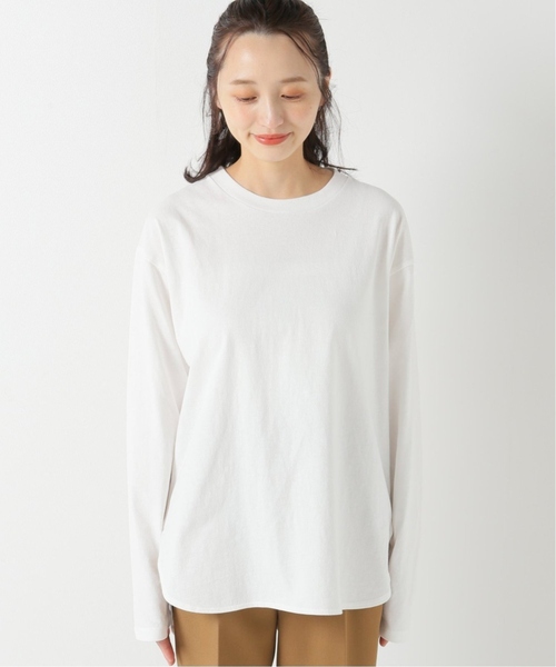 完売品 BEARDSLEYラウンドヘムTブラウス ホワイト 半袖 （カット
