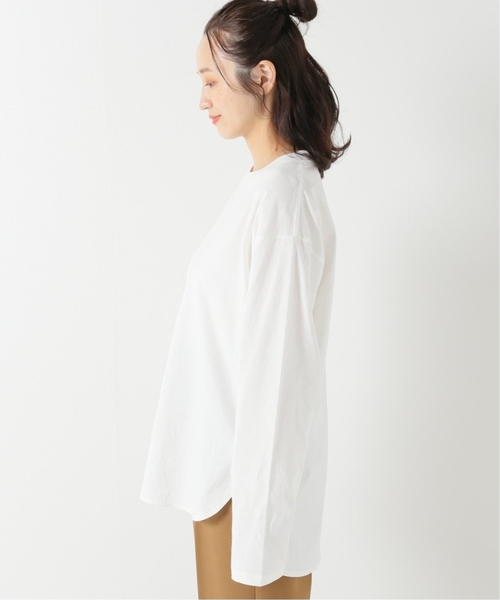 JOURNAL STANDARD relume（ジャーナルスタンダード　レリューム）の「■《追加4》USAコットンロングラウンドプルオーバー（Tシャツ/カットソー・レディース・ホワイト・FREE）」の12枚目の写真