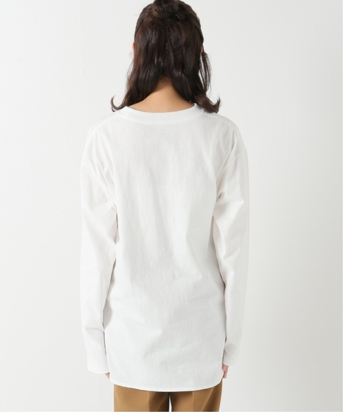 JOURNAL STANDARD relume（ジャーナルスタンダード　レリューム）の「■《追加4》USAコットンロングラウンドプルオーバー（Tシャツ/カットソー・レディース・ホワイト・FREE）」の13枚目の写真