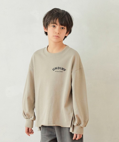 undeny.(アンディニ-)の「undeny/アンディニー 切り替え プルオーバー(その他トップス・キッズ・グレイッシュベージュ/アイボリー/グリーン・M/L/XL)」の2枚目の写真