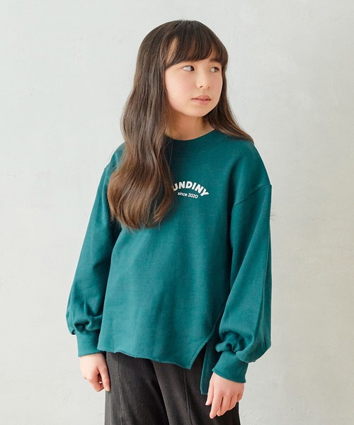 undeny.(アンディニ-)の「undeny/アンディニー 切り替え プルオーバー(その他トップス・キッズ・グレイッシュベージュ/アイボリー/グリーン・M/L/XL)」の3枚目の写真