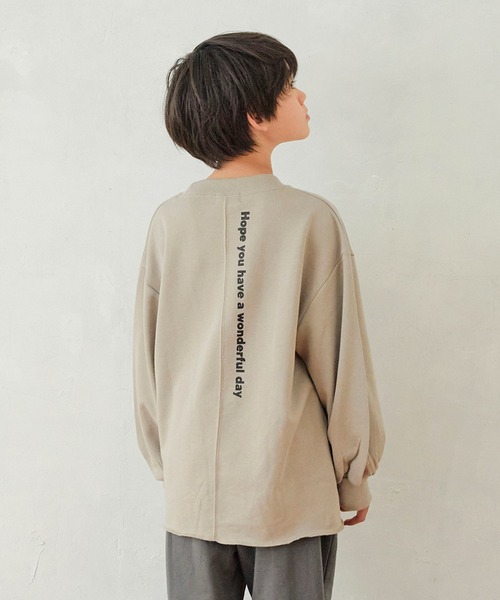 undeny.(アンディニ-)の「undeny/アンディニー 切り替え プルオーバー(その他トップス・キッズ・グレイッシュベージュ/アイボリー/グリーン・M/L/XL)」の6枚目の写真