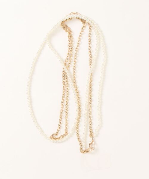 prose verse（プロズヴェール）の「スマホチェーンストラップ（スマホグッズ・レディース・ホワイト系その他/ブラック/ホワイト・ﾌﾘ-）」の4枚目の写真