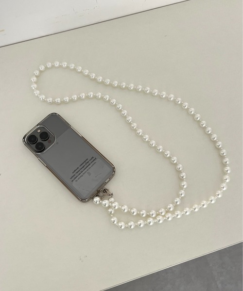prose verse（プロズヴェール）の「スマホチェーンストラップ（スマホグッズ・レディース・ホワイト系その他/ブラック/ホワイト・ﾌﾘ-）」の14枚目の写真