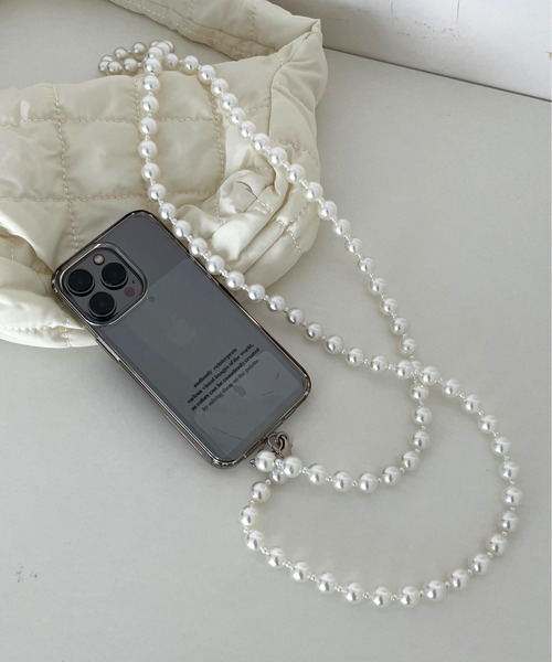 prose verse（プロズヴェール）の「スマホチェーンストラップ（スマホグッズ・レディース・ホワイト系その他/ブラック/ホワイト・ﾌﾘ-）」の15枚目の写真