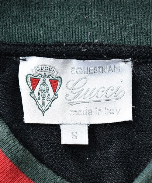 GUCCI（グッチ）ヴィンテージ イタリア製 ポロシャツ GUCCI / グッチ シェリーライン ポロシャツ ヴィンテージ メンズ