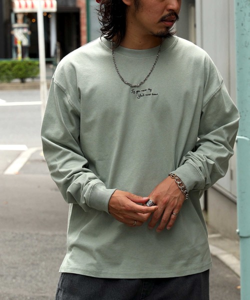 BACK NUMBER（バックナンバー）の「【BACK NUMBER】イラストプリントロンＴ（Tシャツ/カットソー・メンズ・ケリーグリーン/ホワイト/ブラック・L/S/XL/M）」の6枚目の写真