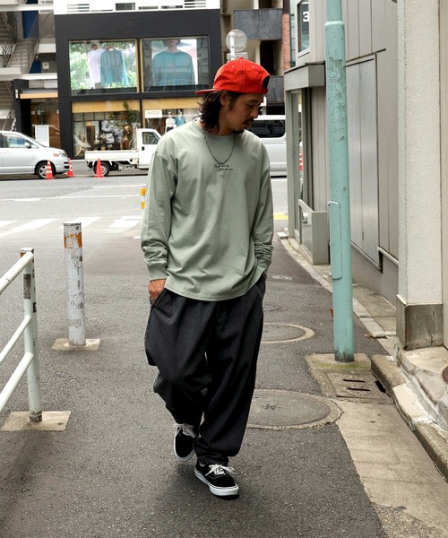 BACK NUMBER（バックナンバー）の「【BACK NUMBER】イラストプリントロンＴ（Tシャツ/カットソー・メンズ・ケリーグリーン/ホワイト/ブラック・L/S/XL/M）」の8枚目の写真