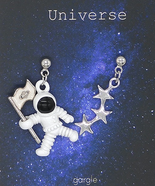 gargle(ガーグル)の「gargle ガーグル:宇宙シリーズ 月面着陸 ピアス(ピアス(両耳用)・レディース・シルバー/ゴールド・FREE)」の3枚目の写真
