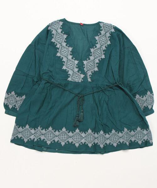 チャイハネ（チャイハネ）の「【チャイハネ】ジプラス刺繍トップス（その他トップス・レディース・グリーン/ブラウン/ホワイト・FREE）」の16枚目の写真