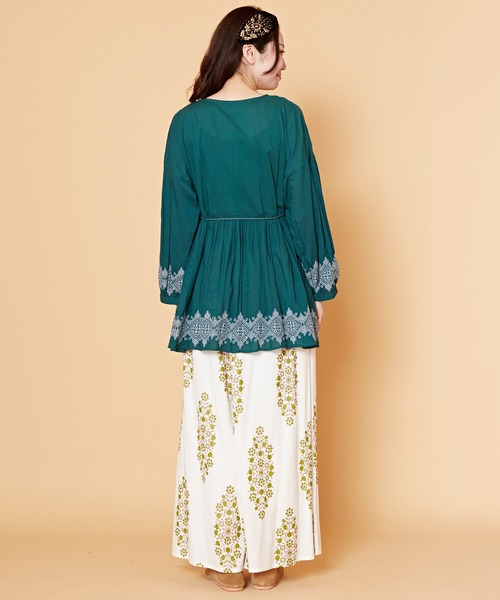 チャイハネ（チャイハネ）の「【チャイハネ】ジプラス刺繍トップス（その他トップス・レディース・グリーン/ブラウン/ホワイト・FREE）」の20枚目の写真