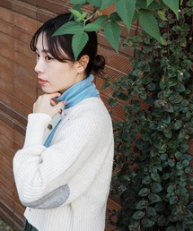 BEAMS BOY / エルボー パッチ カーディガン