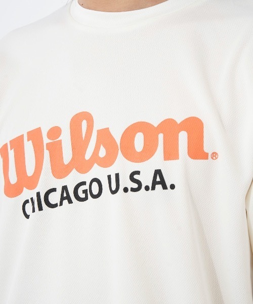 wilson(ウィルソン)の「【WILSON:ウィルソン】ドライメッシュグラフィックロングTシャツ(Tシャツ/カットソー・メンズ・ホワイト/ブラック/オレンジ・MEDIUM/LARGE/X-LARGE)」の12枚目の写真