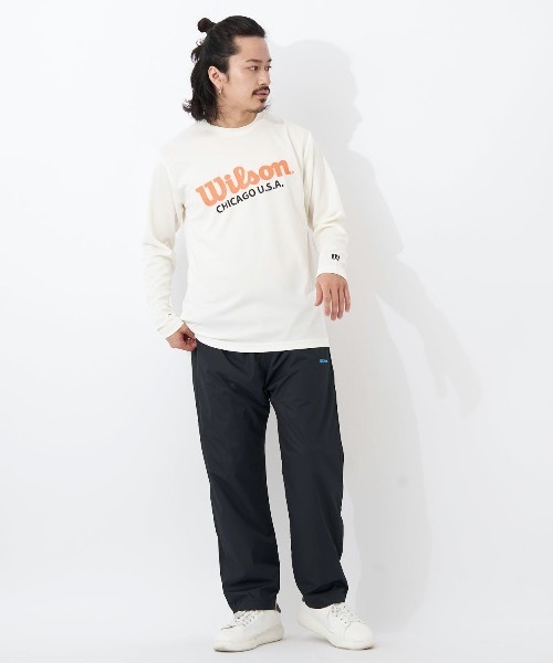 wilson(ウィルソン)の「【WILSON:ウィルソン】ドライメッシュグラフィックロングTシャツ(Tシャツ/カットソー・メンズ・ホワイト/ブラック/オレンジ・MEDIUM/LARGE/X-LARGE)」の7枚目の写真