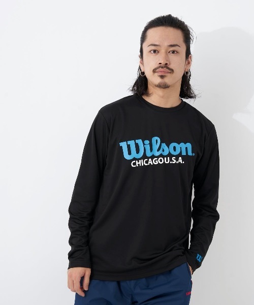 wilson(ウィルソン)の「【WILSON:ウィルソン】ドライメッシュグラフィックロングTシャツ(Tシャツ/カットソー・メンズ・ホワイト/ブラック/オレンジ・MEDIUM/LARGE/X-LARGE)」の16枚目の写真