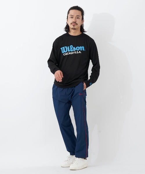 wilson(ウィルソン)の「【WILSON:ウィルソン】ドライメッシュグラフィックロングTシャツ(Tシャツ/カットソー・メンズ・ホワイト/ブラック/オレンジ・MEDIUM/LARGE/X-LARGE)」の14枚目の写真