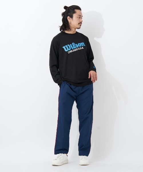 wilson(ウィルソン)の「【WILSON:ウィルソン】ドライメッシュグラフィックロングTシャツ(Tシャツ/カットソー・メンズ・ホワイト/ブラック/オレンジ・MEDIUM/LARGE/X-LARGE)」の15枚目の写真