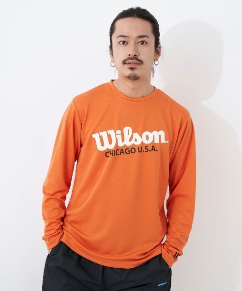 wilson(ウィルソン)の「【WILSON:ウィルソン】ドライメッシュグラフィックロングTシャツ(Tシャツ/カットソー・メンズ・ホワイト/ブラック/オレンジ・MEDIUM/LARGE/X-LARGE)」の22枚目の写真