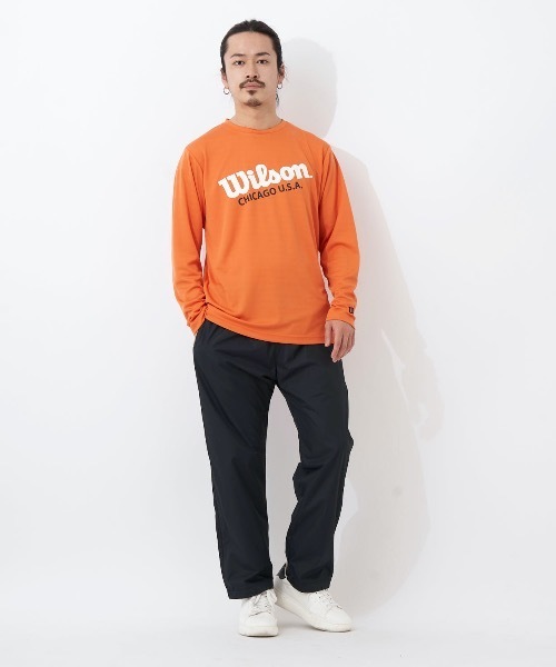 wilson(ウィルソン)の「【WILSON:ウィルソン】ドライメッシュグラフィックロングTシャツ(Tシャツ/カットソー・メンズ・ホワイト/ブラック/オレンジ・MEDIUM/LARGE/X-LARGE)」の20枚目の写真