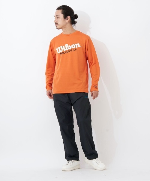 wilson(ウィルソン)の「【WILSON:ウィルソン】ドライメッシュグラフィックロングTシャツ(Tシャツ/カットソー・メンズ・ホワイト/ブラック/オレンジ・MEDIUM/LARGE/X-LARGE)」の21枚目の写真