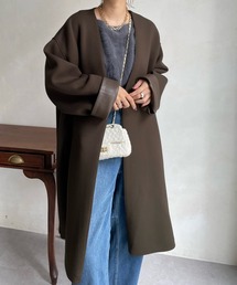 DouDou | ダンボールフォルムコート(ノーカラーコート)
