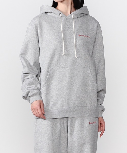 Bshop(ビショップ)の「Handkerchief Club | 裏毛スウェットフーディー WOMEN(パーカー・レディース・グレー/グリーン・0)」の1枚目の写真