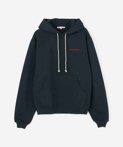Bshop(ビショップ)の「Handkerchief Club | 裏毛スウェットフーディー WOMEN(パーカー・レディース・グレー/グリーン・0)」の2枚目の写真