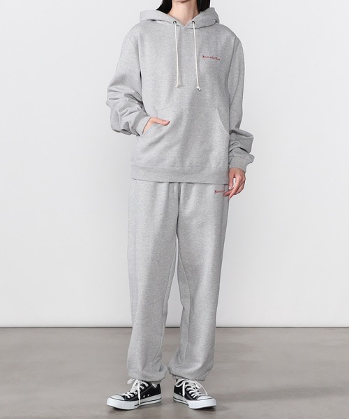 Bshop(ビショップ)の「Handkerchief Club | 裏毛スウェットフーディー WOMEN(パーカー・レディース・グレー/グリーン・0)」の4枚目の写真