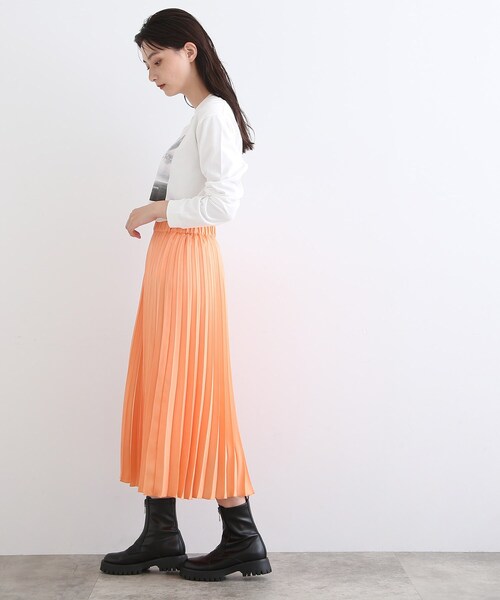 INDIVI(インディヴィ)の「【WORLD for the World】フォトプリント ロングTシャツ(Tシャツ/カットソー・レディース・ホワイト・38/13/05)」の4枚目の写真