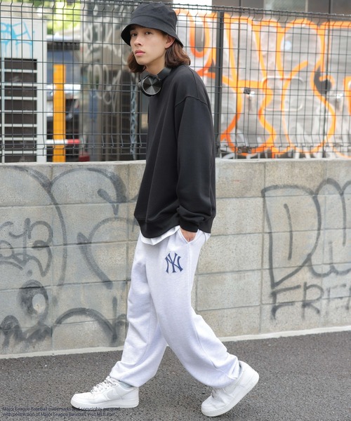 MLB(メジャーリーグベースボール)の「∴WEGO/MLB別注 スウェットパンツ(スウェットパンツ・メンズ・ダークグリーン/杢グレー/ブラック・MEDIUM/LARGE)」の15枚目の写真