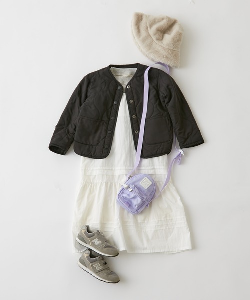 CIAOPANIC TYPY（チャオパニックティピー）の「□【KIDS】OSORO AIRTECH キルティングリバーシブルノーカラージャケット（ノーカラージャケット・キッズ・ブラック/カーキ・XXL/XL/L/S/M）」の15枚目の写真