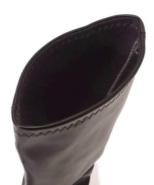 Lace Ladies（レースレディース）の「厚底 ストレッチロングブーツ（ブーツ・レディース・ブラック/アイボリー・22.5/23/23.5/24/24.5/25）」の11枚目の写真