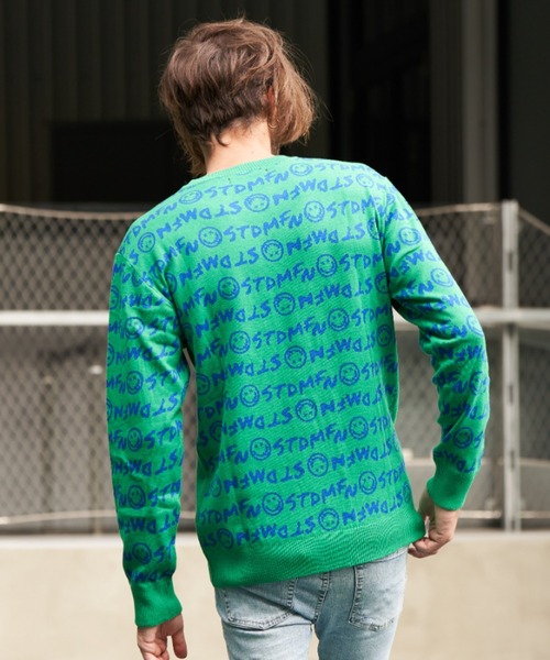 STUD MUFFIN（スタッドマフィン）の「STUD MUFFIN/スタッドマフィン/グラフィティニットロングスリーブ（ニット/セーター・メンズ・ブラック/グリーン/ベージュ・3/2）」の11枚目の写真