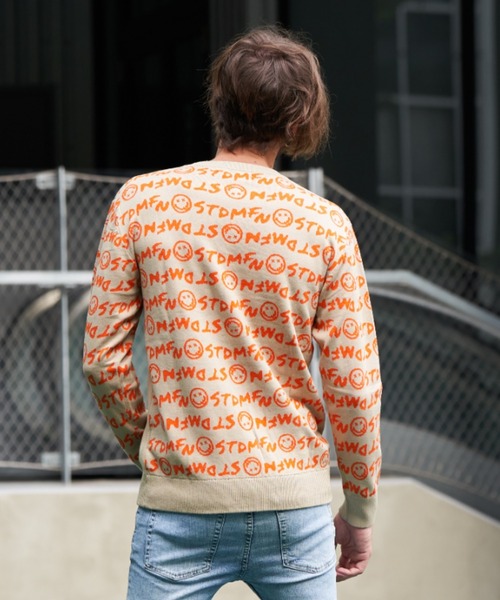 STUD MUFFIN（スタッドマフィン）の「STUD MUFFIN/スタッドマフィン/グラフィティニットロングスリーブ（ニット/セーター・メンズ・ブラック/グリーン/ベージュ・3/2）」の15枚目の写真