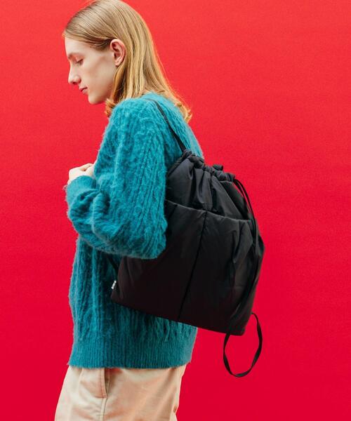 CITEN（シテン）の「＜CITEN＞ パデット ナップサック（バックパック/リュック・レディース・ホワイト/ブラック/ロイヤルブルー・FREE）」の3枚目の写真