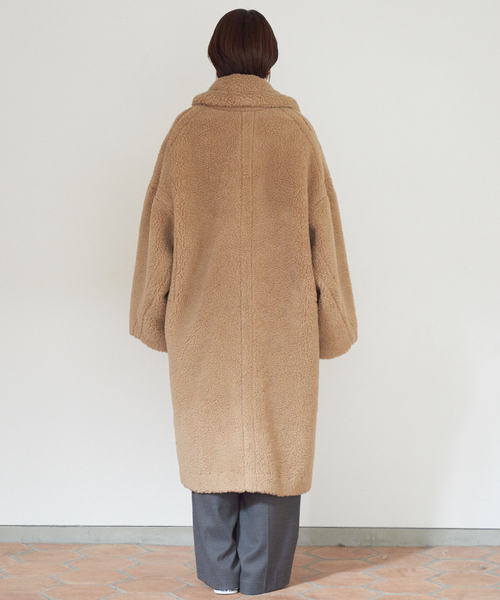 Rouge vif(ルージュヴィフ)の「ボアコート(その他アウター・レディース・ベージュ・38/36)」の9枚目の写真