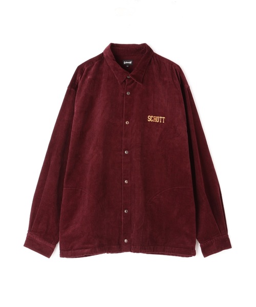 schott（ショット）の「Schott/ショット/CORDUROY LS COACH SHIRT 