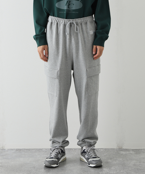 FIRST DOWN(ファーストダウン)の「【FIRST DOWN / ファーストダウン】 CARGO PANTS COTTON SWEAT(カーゴパンツ・メンズ・グリーン/ブラック/チャコールグレー・MEDIUM/LARGE)」の5枚目の写真