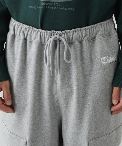FIRST DOWN(ファーストダウン)の「【FIRST DOWN / ファーストダウン】 CARGO PANTS COTTON SWEAT(カーゴパンツ・メンズ・グリーン/ブラック/チャコールグレー・MEDIUM/LARGE)」の8枚目の写真