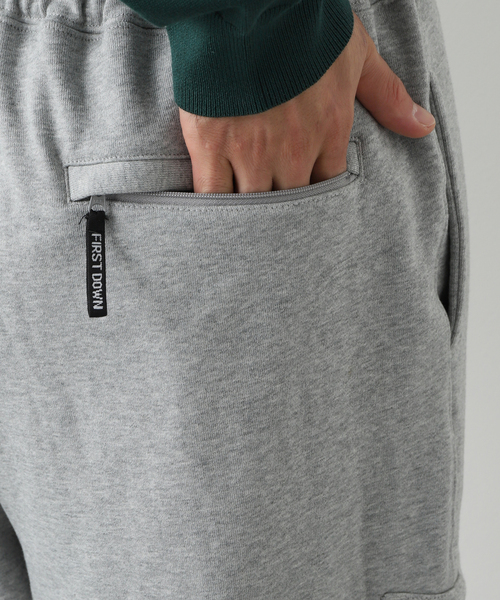 FIRST DOWN(ファーストダウン)の「【FIRST DOWN / ファーストダウン】 CARGO PANTS COTTON SWEAT(カーゴパンツ・メンズ・グリーン/ブラック/チャコールグレー・MEDIUM/LARGE)」の10枚目の写真
