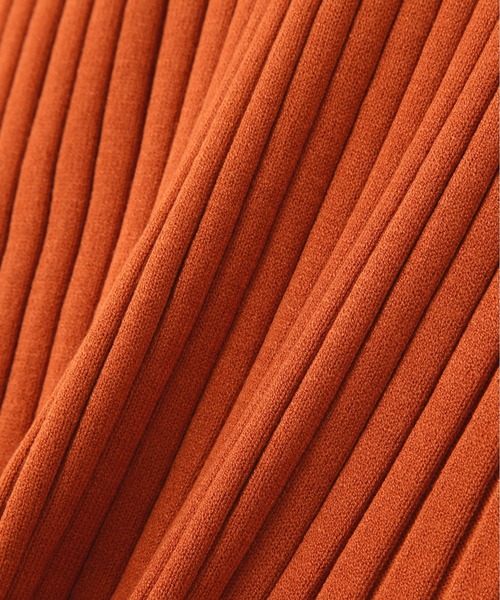 N.（N. Natural Beauty Basic）（エヌエヌナチュラルビューティーベーシック）の「◆ポロ襟ゴールドボタンリブニット（ニット/セーター・レディース・ナチュラル/ブルー/オレンジ・MEDIUM）」の12枚目の写真