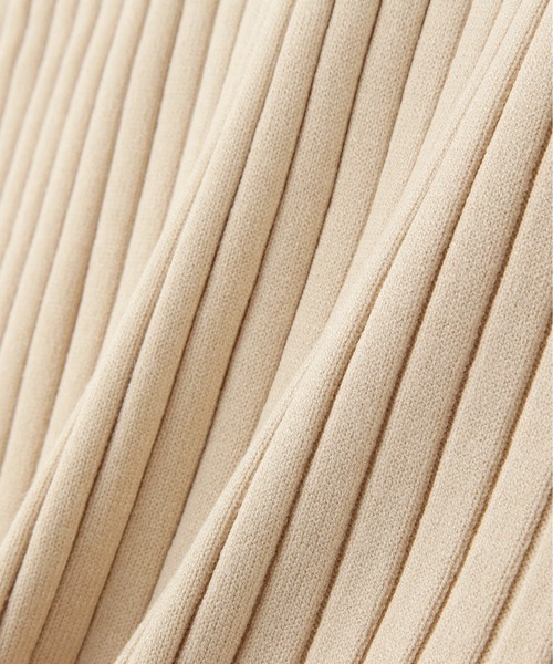 N.（N. Natural Beauty Basic）（エヌエヌナチュラルビューティーベーシック）の「◆ポロ襟ゴールドボタンリブニット（ニット/セーター・レディース・ナチュラル/ブルー/オレンジ・MEDIUM）」の16枚目の写真