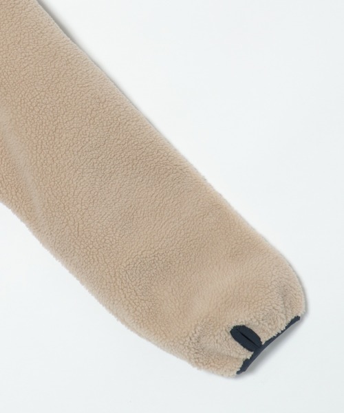 ikka（イッカ）の「【撥水／2WAY】リバーシブルボアフリースブルゾン（ブルゾン・メンズ・ホワイト/チャコールグレー/オリーブ/ベージュ・S/M/L/XL）」の5枚目の写真