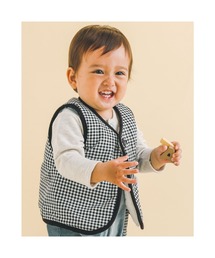 SLAP SLIP BABY | SLAPSLIPBABY/チェックくまワッペンボアベストベビー(70~80cm)(ベスト)