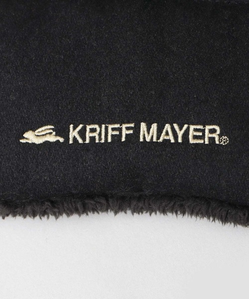 KRIFF MAYER（クリフメイヤー）の「KRIFF MAYER / クリフメイヤー / 裏ボア メルトン 中綿 スナップマフラー / ネックウォーマー / リバーシブル（マフラー・メンズ・ブラック・FREE）」の15枚目の写真