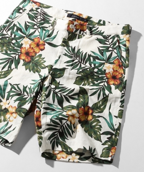 RAGEBLUE(レイジブルー)の「プリペラフラワーショーツ/561752(その他パンツ・メンズ・ホワイト/ブラック/ベージュ・LARGE/MEDIUM)」の1枚目の写真