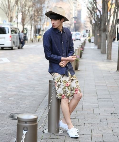 RAGEBLUE(レイジブルー)の「プリペラフラワーショーツ/561752(その他パンツ・メンズ・ホワイト/ブラック/ベージュ・LARGE/MEDIUM)」の6枚目の写真