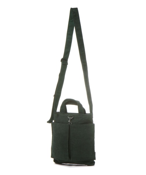 niko and...（ニコアンド）の「コーデュロイヘルメットミニショルダー（ショルダーバッグ・メンズ・チャコール/グリーン/ブラウン・FREE）」の3枚目の写真