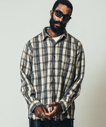CRIMIE（クライミー）の「CHECK SHAGGY KNIT SHIRT（シャツ
